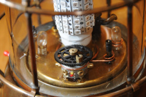 Detail von Olafs Steampunk-Lampe